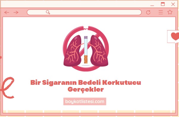 Bir Sigaranın Bedeli Korkutucu Gerçekler