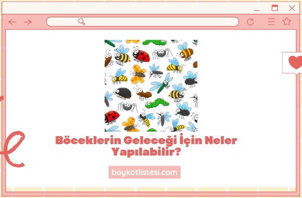 Böceklerin Geleceği İçin Neler Yapılabilir?