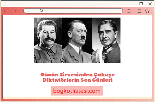 Gücün Zirvesinden Çöküşe Diktatörlerin Son Günleri